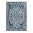 Linon Eclipse Macon Woven Polyester 5'x 7' Rug in Blue