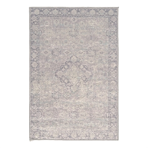 Linon Eclipse Boston Woven Polyester 2'2&quotx3'2&quot Accent Rug in Ivory