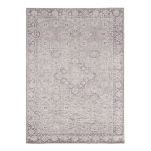 Linon Eclipse Boston Woven Polyester 3'3&quotx 5' Accent Rug in Ivory