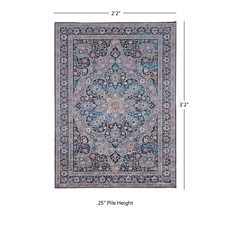 Linon Eclipse Rania Woven Polyester 2'2