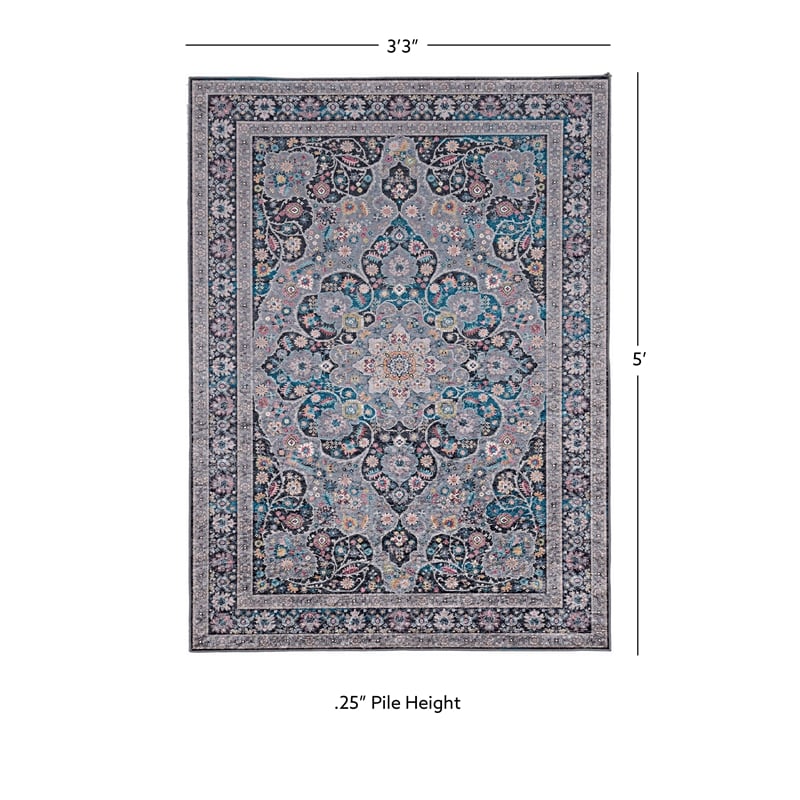 Linon Eclipse Rania Woven Polyester 3'3