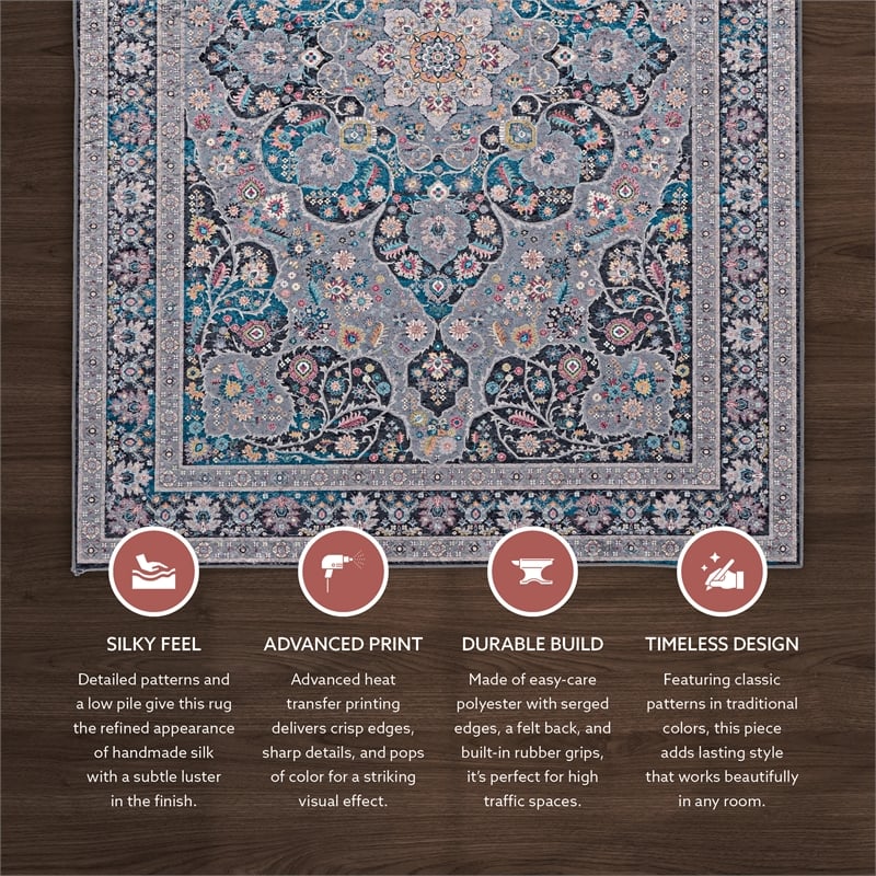 Linon Eclipse Rania Woven Polyester 3'3