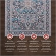 Linon Eclipse Rania Woven Polyester 3'3