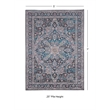 Linon Eclipse Rania Woven Polyester 5'x 7' Rug in Gray