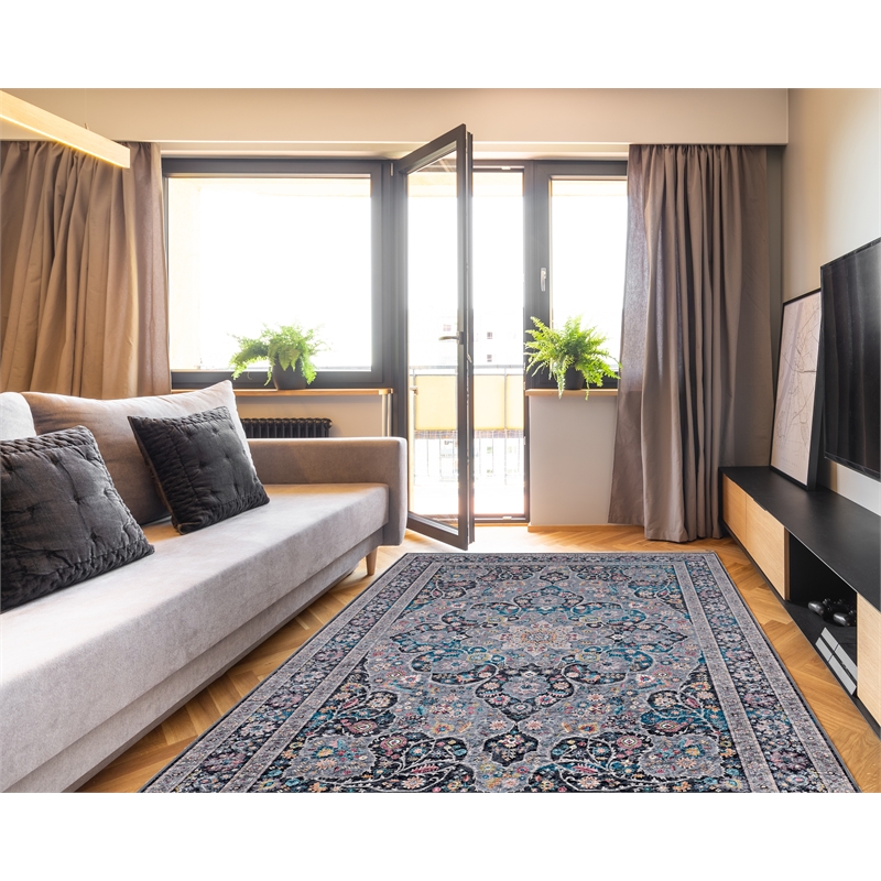 Linon Eclipse Rania Woven Polyester 6'7