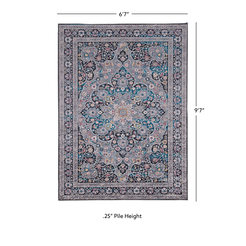 Linon Eclipse Rania Woven Polyester 6'7