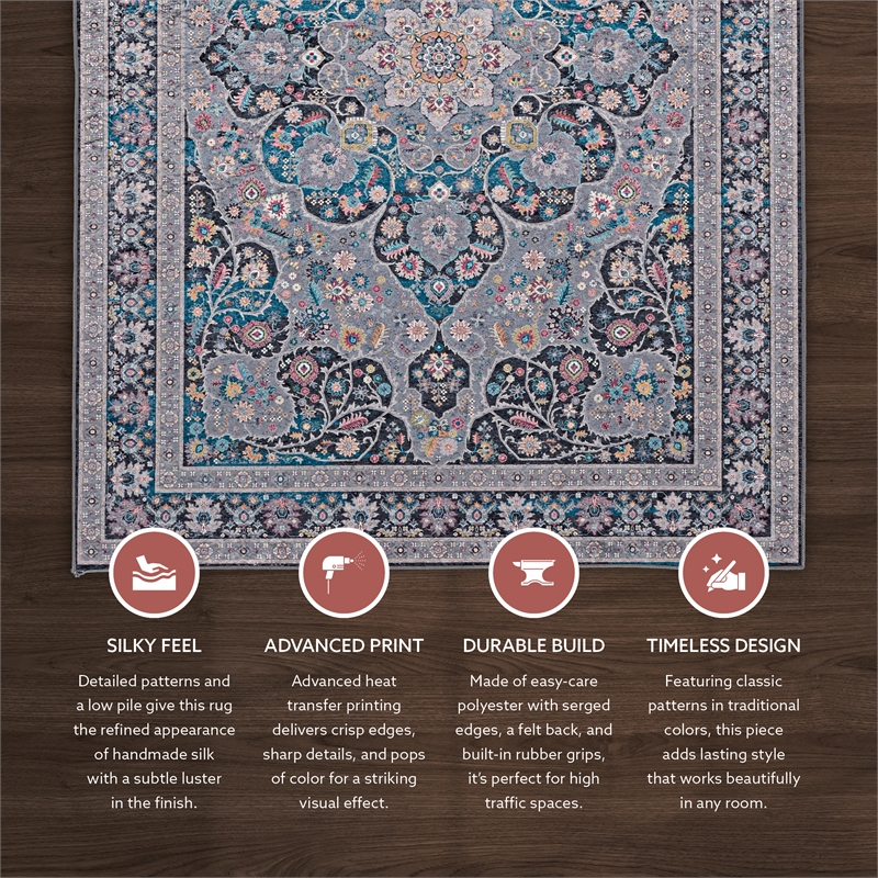 Linon Eclipse Rania Woven Polyester 6'7