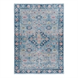 Linon Eclipse Agile Woven Polyester 5'x 7' Rug in Blue