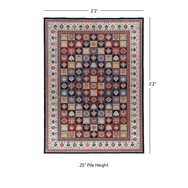 Linon Eclipse Aerin Woven Polyester 2'2