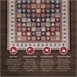 Linon Eclipse Aerin Woven Polyester 2'2