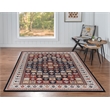 Linon Eclipse Aerin Woven Polyester 5'x 7' Rug in Black