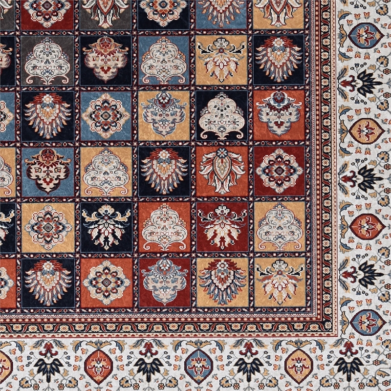 Linon Eclipse Aerin Woven Polyester 5'x 7' Rug in Black