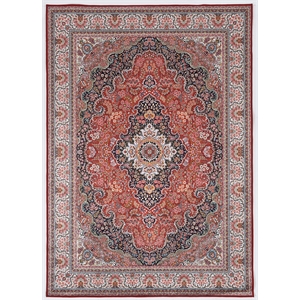 Linon Eclipse Sanlin Woven Polyester 3'3&quotx 5' Rug in Red