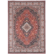 Linon Eclipse Sanlin Woven Polyester 5'x7' Rug in Red
