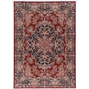 Linon Eclipse Martin Woven Polyester 2'2&quotx3'2&quot Rug in Red