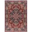Linon Eclipse Martin Woven Polyester 5'x 7' Rug in Red