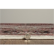Linon Eclipse Bayer Woven Polyester 5'x 7' Rug in Red