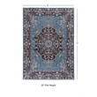 Linon Eclipse Martin Woven Polyester 5'x 7' Rug in Blue