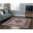 Linon Eclipse Landis Woven Polyester 5'x 7' Area Rug in Ivory