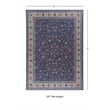Linon Eclipse Ritchie Woven Polyester 5'x 7' Rug in Blue