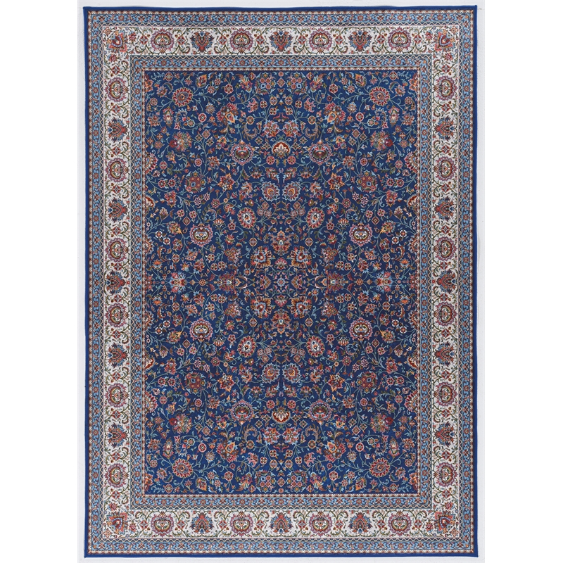 Linon Eclipse Ritchie Woven Polyester 5'x 7' Rug in Blue