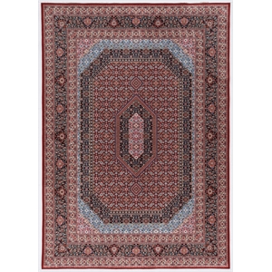 Linon Eclipse Milton Woven Polyester 3'3&quotx 5' Rug in Red