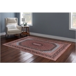 Linon Eclipse Milton Woven Polyester 5'x 7' Rug in Red