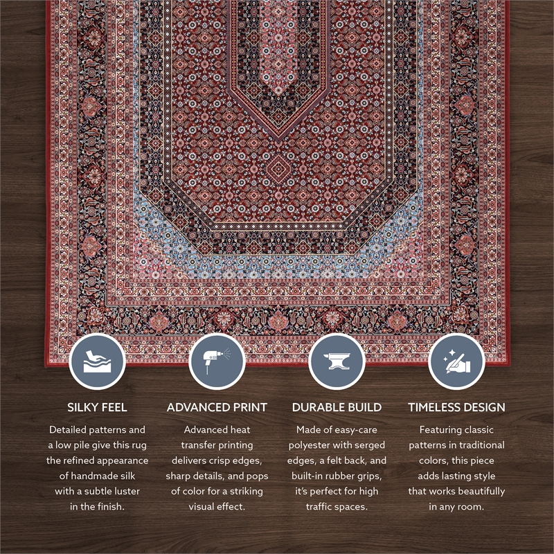 Linon Eclipse Milton Woven Polyester 6'7