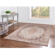 Linon Eclipse Myer Woven Polyester 5'x 7' Area Rug in Ivory