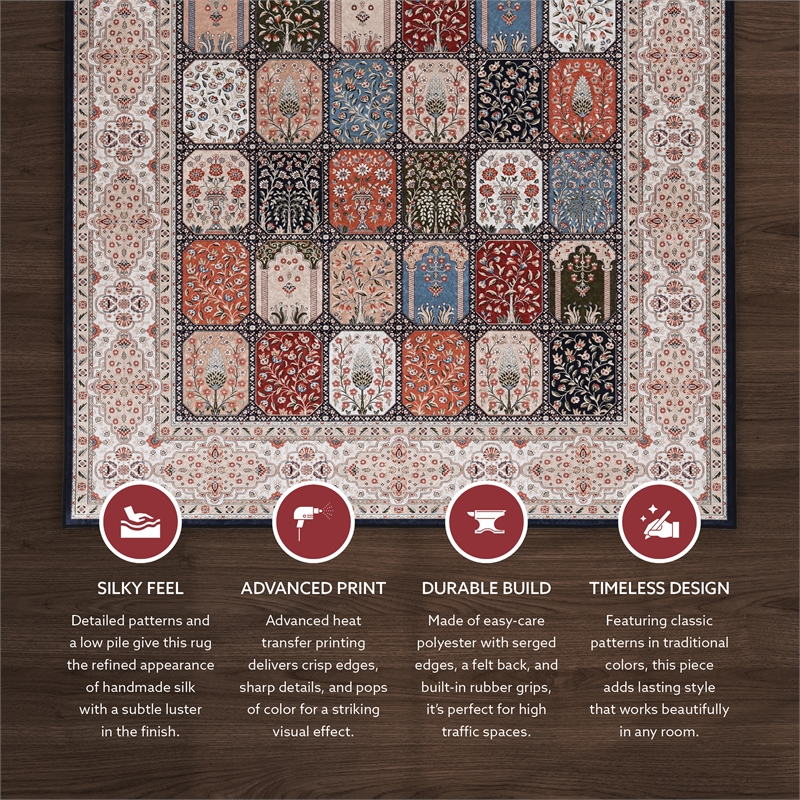 Linon Eclipse Farlin Woven Polyester 2'2