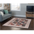 Linon Eclipse Farlin Woven Polyester 5'x 7' Rug in Black