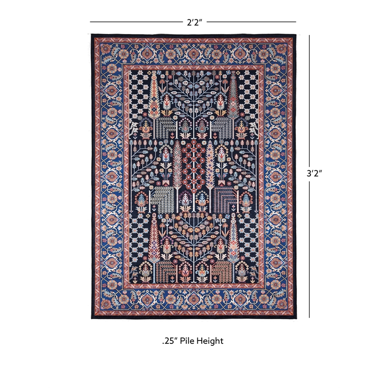 Linon Eclipse Tenley Woven Polyester 2'2