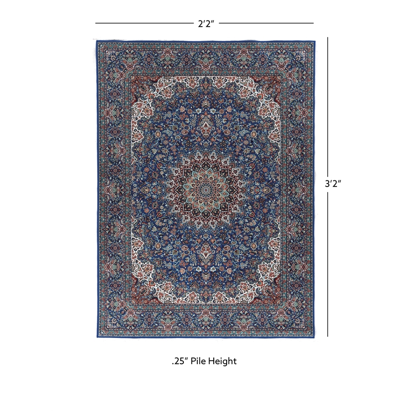Linon Eclipse Klein Woven Polyester 2'2