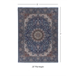 Linon Eclipse Klein Woven Polyester 5'x 7' Rug in Blue