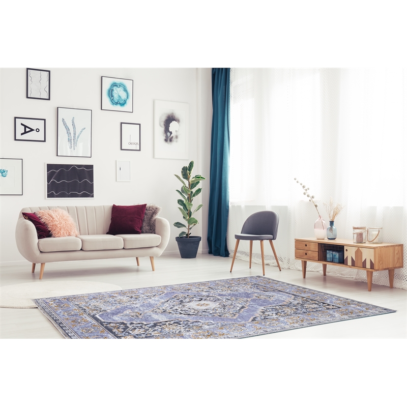 Linon Eclipse Tyler Woven Polyester 6'7