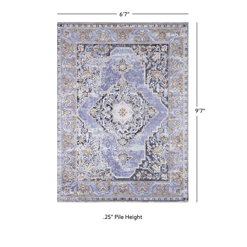 Linon Eclipse Tyler Woven Polyester 6'7