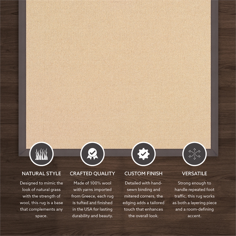 Linon Empire Machine Tufted Wool 2'6