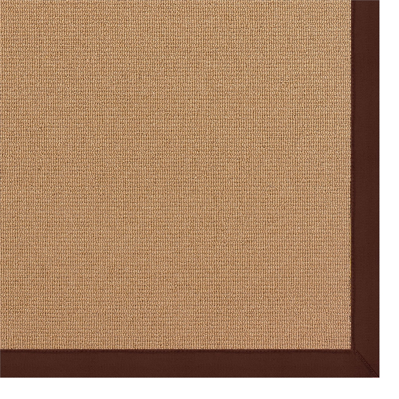 Linon Empire Machine Tufted Wool 5'x8' Rug in Cork Brown and Brown