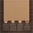 Linon Empire Machine Tufted Wool 8'x11' Rug in Cork Brown and Brown