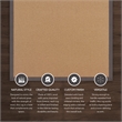 Linon Empire Machine Tufted Wool 8'x11' Rug in Cork Brown and Slate