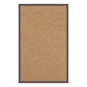 Linon Empire Machine Tufted Wool 8'x11' Rug in Cork Brown and Slate