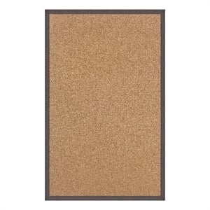 Linon Empire Machine Tufted Wool 8'9&quotx12' Rug in Cork Brown and Slate