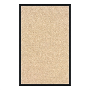 Linon Empire Machine Tufted Wool 2'6&quotx8' Rug in Natural and Black