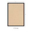 Linon Empire Machine Tufted Wool 4'x6' Rug in Natural and Black
