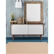 Linon Empire Machine Tufted Wool 4'x6' Rug in Natural and Beige