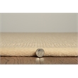 Linon Empire Machine Tufted Wool 4'x6' Rug in Natural and Beige