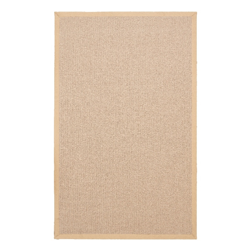 Linon Empire Machine Tufted Wool 4'x6' Rug in Natural and Beige