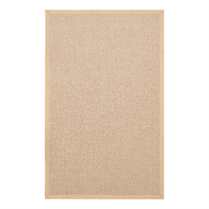 Linon Empire Machine Tufted Wool 4'x6' Rug in Natural and Beige