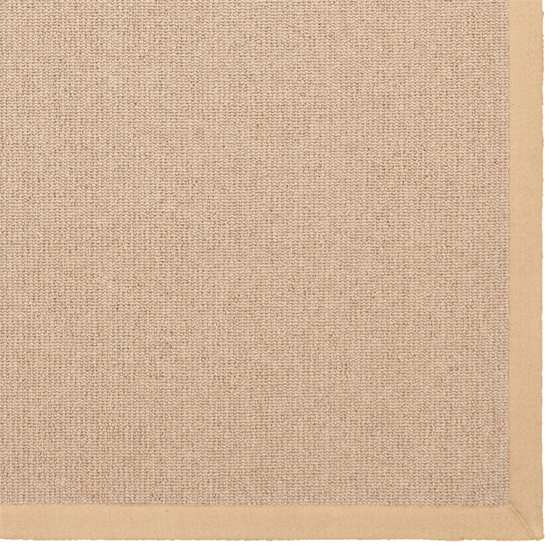 Linon Empire Machine Tufted Wool 5'x8' Rug in Natural and Beige