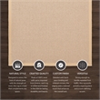 Linon Empire Machine Tufted Wool 5'x8' Rug in Natural and Beige